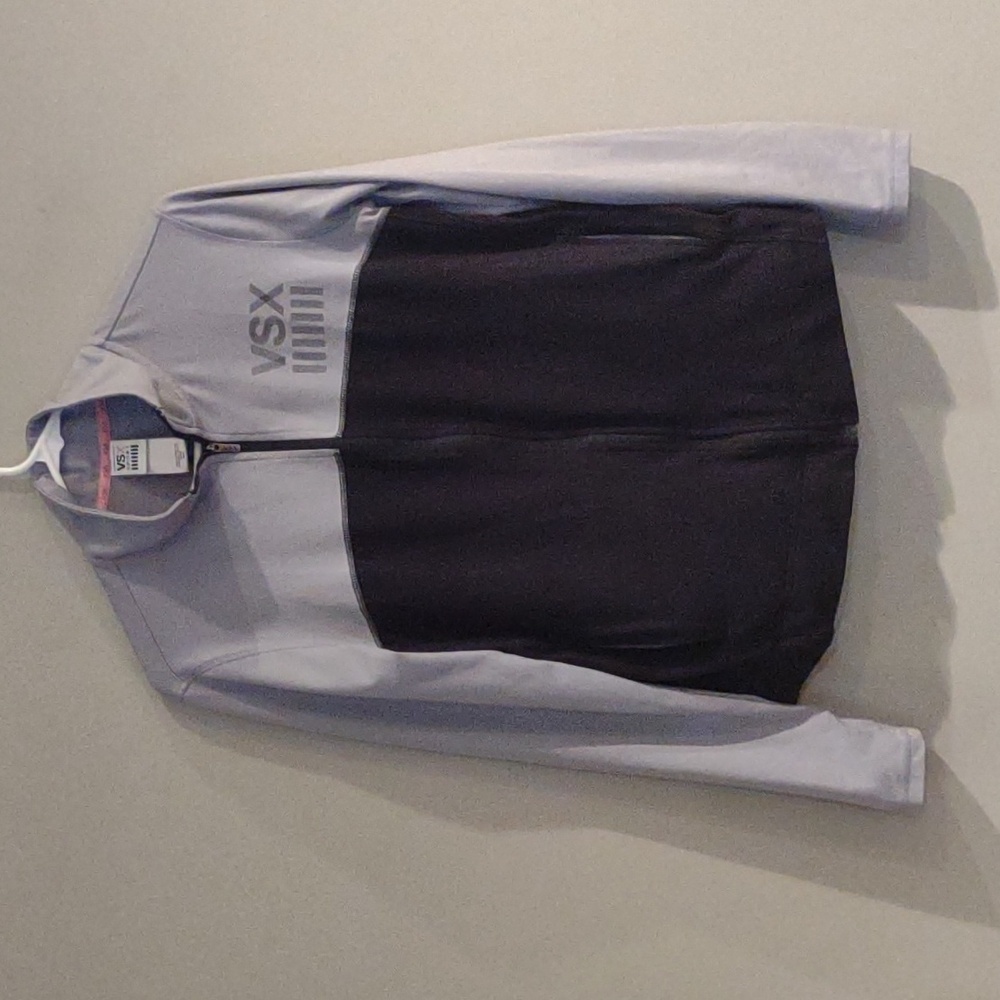 Victoria Secret Sport women's‎ xsmall gray black color block full zip jacket